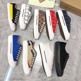 Designers Platform Sneakers Print Check Trainer Men Women Casual Shoes Striped Sneaker Lettering Plaid Vintage Shoes With Box NO288