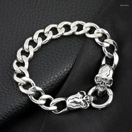 Bangle "Domineer Personality Skull Men's Bracelet Retro Ghost Head Fashion Punk Jewellery Gift Wholesale "