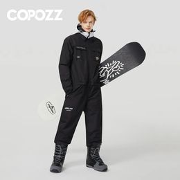 Other Sporting Goods COPOZZ Winter Ski Suit Men Women Waterproof Warm Ski Overalls Outdoor Sports Snowboard Ski Jumpsuit Skiing Clothing 231023