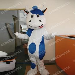 Halloween Cute Cows Mascot Costume High Quality Cartoon theme character Carnival Adults Size Christmas Birthday Party Fancy Outfit For Men Women