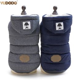 Dog Apparel Winter Warm Pet Dog Clothes Hooded Thick Warm Clothes Cotton Cat Puppy Dogs Coat Jackets Chihuahua Yorkie Clothing S-XXL 231024