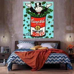 Alec Monopoly Campbells Tomato Soup Home Decor Oil Painting On Canvas Handcrafts HD Print Wall Art Picture Customization is accep8185566