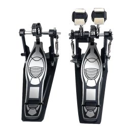 Adjustable Double Drum Pedal Thickened Metal Jazz Durm Kit Pedal Detachable Pedals Drums Set Accessories Foot Rhythm Practise