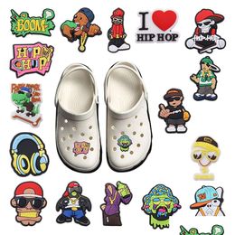 Shoe Parts Accessories Wholesale 100Pcs Pvc Fashion Hip Hop Man Charms Adt Decorations For Wristband Buckle Clog Holiday Present D Dh4Bs