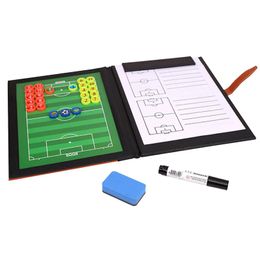 Balls Foldable Football Coaches Board Magnetic Board Teaching Assistant Training Aid Soccer Coaching Clipboard Board for Techniques 231024