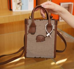 Wholesale Oversized Letter Canvas Tote Shoulder Messenger Bag Mini Bag Men and Women Same Style