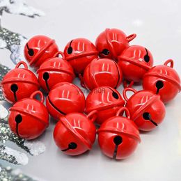 Christmas Decorations 10Pcs 22mm Best Quality Metal Bell Red DIY Keychain Pet Dog Christmas Tree Decoration Crafts Accessories Jewelry Beads Ornaments HKD231024