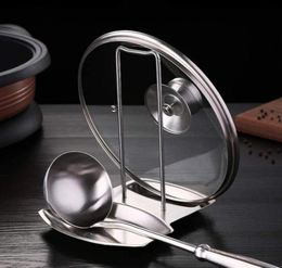 Stainless Steel Pot Lid Rack Detachable Pan Cover Shelf Kitchen Multifunctional Spatula Holder Spoon Stand Kitchen Accessories98379667465