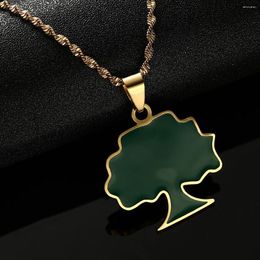 Pendant Necklaces Trendy Stainless Steel Ethiopia Enamel Oromia For Women Girls Oromo Ethnic Jewellery