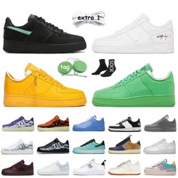 nike air force 1 AF1 forces off white travis scott n354 shadow Donne Mens Running Shoes Skeleton Orange Utility White Black Trainers Sneakers