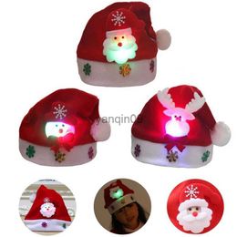 Christmas Decorations Red Santa Claus Hat for Children Adults Merry Christmas Decor Costume Christmas Party Favour Xmas Gift Natal New Year Presents HKD231024