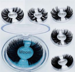 Whole 25mm 6D Mink Lashes Thick Wispy Fluffy Handmade 3D Mink Lashes 103050100Pairs Eyelashes Custom Logo DHL 6733074