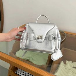 Backpack Style Shoulder Bags Bags Silver Korean Women's Solid Fashion Coat High Grade Square Women's Designer Luxury Bagcatlin_fashion_bags