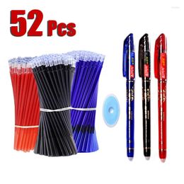 2Pens 50Refills Erasable Pen Gel Pens 0.5mm Rod Washable Handle School Writing Office Supplies Kawaii Stationery Pencil Cute