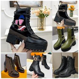 Designer Boot Women Desert Boot Platform Laureates Boots Embroidered Chunky Heeled Luxurious Winter Ankle Martin Booties