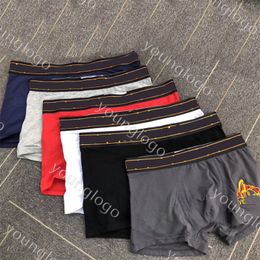 Cotton Mens Underpants 5pcs Boxers Brnad Male Underwear Letter Embroidery Boxers Briefs