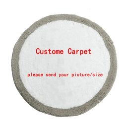 Carpet Customised Tufted Rug for AJ Soft Plush Round Square Irregular Cartpet Bath Mat Doormat 231024