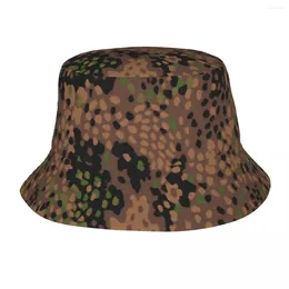Berets Custom Pea Dot Military Camo Bucket Hat Women Fashion Summer Outdoor Sun Fisherman Cap