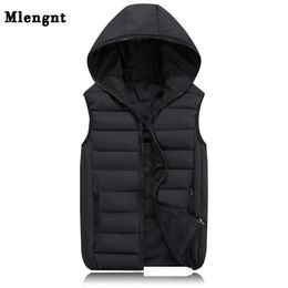 Men's Vests Spring Autumn Sleeveless Jacket for Men Fashion Warm Hooded Male Winter Vest Light Plus Size Mens Work Vests Waistcoat 231023