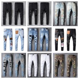 Men's jeans ripped motorcycle classic denim jogger style women's jeans hand-painted old style hand-woven to do old fashion casual slim cotton women's washed loose28-40