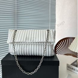 Designer MONACO Bag Women Handbag Purse One Shoulder Crossbody Chain Bags Lady Genuine Leather Thread Tote Size 33cm