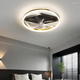 Modern Designer Luxury Decorate Room Or El Ceiling Fan Light Recessed LED Lamp With Remote Control