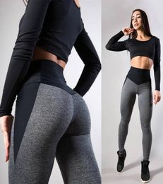 Women High Waist Yoga Pants Seamless Tights Leggings Tummy Control Butt Lift Moisture Wicking Be Pink Grey Fitness Workout Running Summer Sports pant7992720