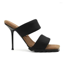 Sandali Toe Peep Lady Donna Scarpe con tacco alto Décolleté SLIDE HEEL Piattaforma Muli femminili Designer di moda di marca