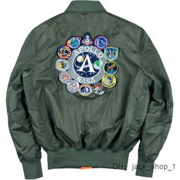 mens thin bomber jacket dingdin NASA Apollo Commemorative Edition spring fall baseball uniform coat 2KA3