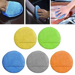 Car Sponge 5 Inch Pocket Waxing Ultra Soft Microfiber With Wax Pads Applicator Apply Remover Pad Finger Pol O3u6