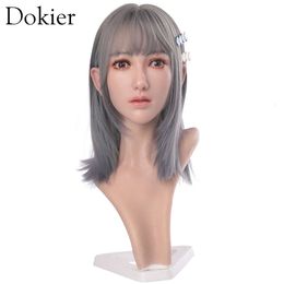 Catsuit Costumes Model Realistic Material Lifelike Silicone Female Mannequin Head for Wig Hat Jewellery Display