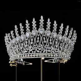 Hair Clips Bride Crown Ornament Princess Wedding Zircon Headwear Jewellery Prom Accessories For Girls Classic Hairwear Fine