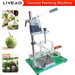Manual Coconut Opening Machine Plus Peeling Machine Labor-Saving Stainless Steel Drilling Maker