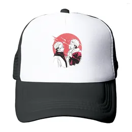 Ball Caps Jujutsu Kaisen Anime Trucker Hats Yuji Ryomen Mesh Net Baseball Cap Snapback Outdoor Hip Hop Adjustable Peaked Hat For Men Women