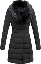 Bellivera Women's Puffer Jacket Faux Leather Bubble Padding Sherpa-Lined Coat with Removable Fur Collar 4TG4V