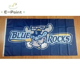 MiLB Wilmington Blue Rocks Flag 35ft 90cm150cm Polyester Banner decoration flying home garden Festive gifts6886403