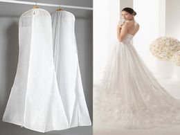 Extra Large Garment Bridal Gown Long Clothes Protector Case Wedding Dress Cover Dustproof Covers Storage Bag For Wedding Dresses9090428