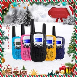 Walkie Talkie 2pcs/pack Walkie Talkie Bidirectional Wireless Radio Toy With Backlight LCD Flashlight For Outdoor Camping Hiking Walkie-Talkie 231023