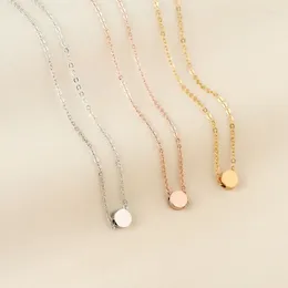 Pendant Necklaces 3 Colours 2023 Short Necklace 316L Titanium Steel Rose Gold & Silver Plated Fashion Woman Jewellery Gift Never Fade
