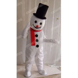 Performance Lovely Snowman Mascot Costumes Halloween Cartoon Character Outfit Suit Xmas Outdoor Party Outfit Unisex Promotional Advertising Clothings