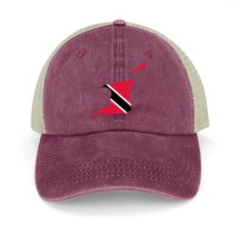 Berets Flag Of Trinidad And Tobago Cowboy Hat Fashionable Horse Hood |-F-| Hats For Women Men's