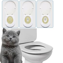 Other Cat Supplies Pet Litter Box Cats Toilet Training Kit PVC Tray Set Professional Puppy Cat Cleaning Trainer Toilet for Cat Training Toilet Seat 231023