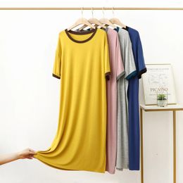 Women's Sleepwear Robe Femme Night Dress Women Summer Modal Long Loose Plus Size Home Nightgowns Lingerie