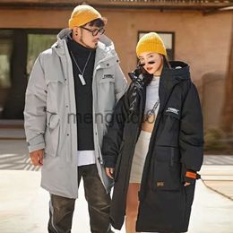 Men's Down Parkas Winter Tide Brand Men's Coat Down Jacket Long Lovers Duck Keep Warm Comfortable Korean Version Casual Thicken J231024