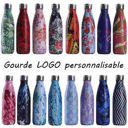 Tumblers Custom Gourd Water Stainless Steel Bottle For Thermos Vacuum Insulated Cup Travel Drinkware Gift 231023