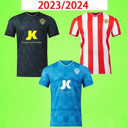 23/24 UD ALMERIA Soccer Jerseys 2023 home Away third JUAN VILLAR SADIQ DYEGO SOUSA Maillots De Foot shirt AKIEME SAMU Football uniform men kids child 2024 black blue red