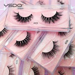 False Eyelashes YSDO 1Pair 3D Mink Lashes Natural Long Makeup Fluffy Volume Fake Dramatic Maquiagem Cilios 231024