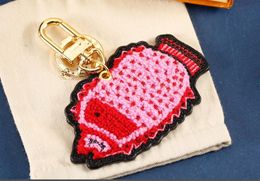 Girl Heart Cute Sweet Strawberry Bell Keychain INS Network Red Fairy Bag Creative Small Pendant Pendant Adornment Girl