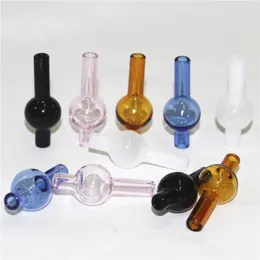 Glass Ball Carb Cap Bubble For 10mm 14mm 18mm Quartz Thermal Banger Nail Glass Water Pipes Oil Rigs Ash Catcher