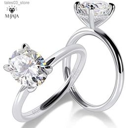 Wedding Rings Engagement Rings for Women Moissanite Solitaire Ring 925 Sterling Silver 1-3ct Oval Cut D Colour VVSI Lab Diamond Bands Jewellery Q231024